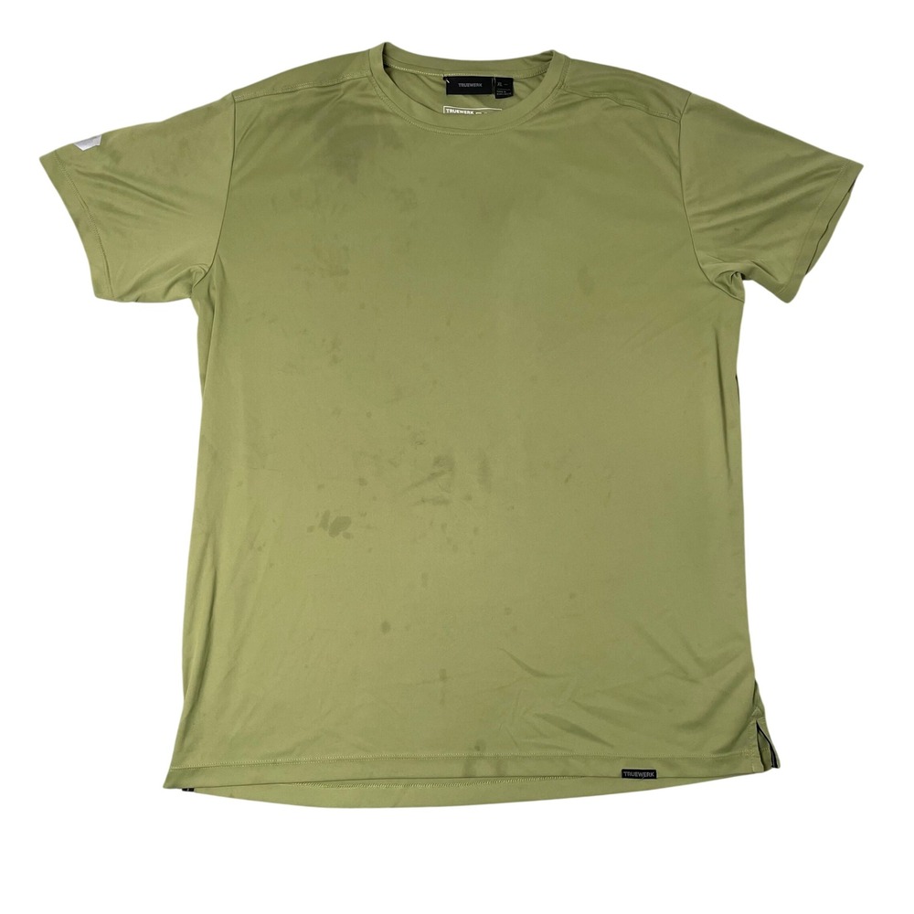 Truewerk B1 SS Tee Mens XL Green Short Sleeve Performance Workwear T-Shirt
